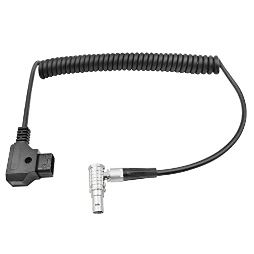 D-TAP to 2 Pin Lemo-Compatible Male Power Cable Suitable for Teradek Z Cam ARRI RED DJI TILTA Paralinx Preston Transvideo Offhollywood Switronix Panasonic (Right Angle) Right angle