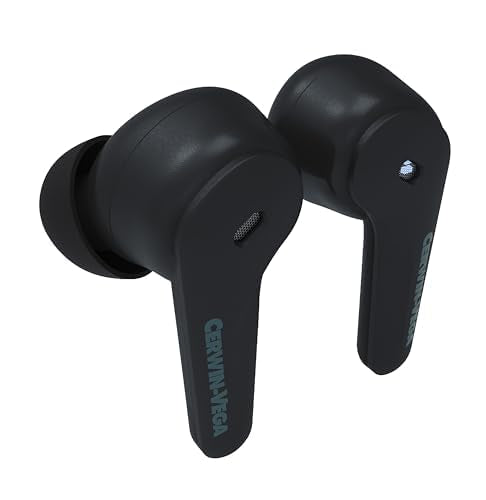 CERWIN-VEGA! Vega Earbuds - Immersive Sound with Active Noise Cancellation, Sweat & Waterproof Design, Seamless Bluetooth Connectivity - Best Earbuds for Gaming, Workout, Running, Sports - EB1