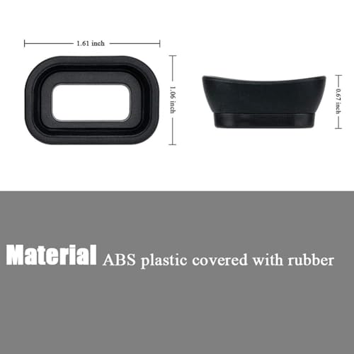 2PCS Viewfinder EP 17 Eyecup Eyepiece Replacement ABS Compatible for Sony A6500 ILCE-6500 (Sony A6500) Sony A6600 A6500 A6400