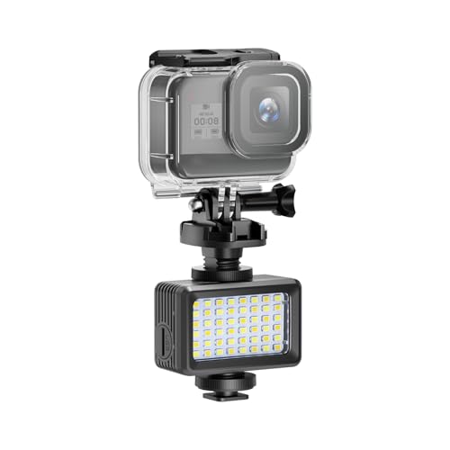 Dive Light Compatible with Gopro, Scuba Diving Flashlight, 7 Modes SL-105 Underwater Lights, 40m Waterproof Diving Fill Light, Underwater LED Video Light for Multiple Action Camera