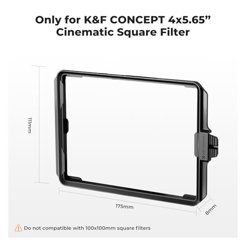 K&F CONCEPT Matte Box Filter Tray for 4" x 5.65" Square ND UV Filter