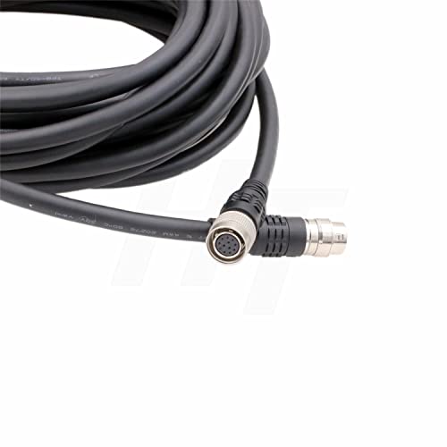 HangTon Extension Cable for Sony XC DXC Hitachi Panasonic CCD Marshall CV-503 Camera, Hirose 12 Pin Male to 12 Pin Female 5m