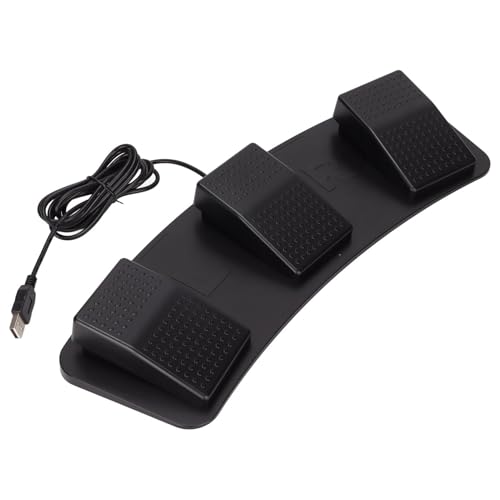 USB Triple Foot Switch Pedal,High Sensitivity PC Foot Pedal Programmable,Multifunctional Ergonomic Triple Gaming Foot Pedal for Video Game Office Equipment(photoelectric switch)