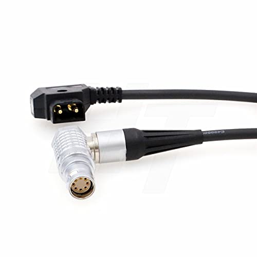 HangTon High Flex Power Cable D-tap P-tap to Right Angle 8 Pin for ARRI Alexa Mini, Amira, Alexa Mini LF Camera (30cm, Right Angle 8-Pin) 30cm