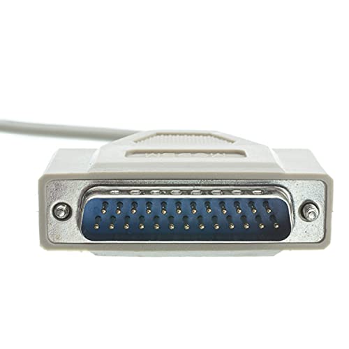 AYA DB9 (9-Pin) Female to DB25 (25-Pin) Male Serial Null Modem Cable (6Ft) 6Ft