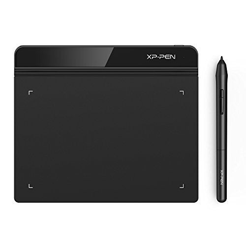 XP-PEN StarG640 Drawing Tablet Digital Graphics Tablet 6x4 Inch Ultrathin Tablet with 8192 Levels Battery-Free Stylus & XP-PEN Shortcuts Stickers