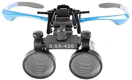 BONEW Surgical Magnifying Glass Magnifier Magnifier 3.5X Binoculars Clip for All Glasses with Storage Box