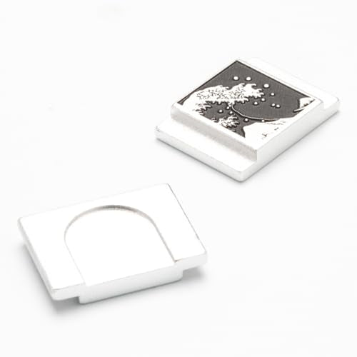 Kanagawa Wave Pattern Camera Hot Shoe Cover Shutter Button for Sony A1 A7C A7CR A7CII A7R A7M2 A7M3 A6700 A6600 A6500 A6400 A6300 (Aluminum Alloy-Set) Aluminum Alloy-Set