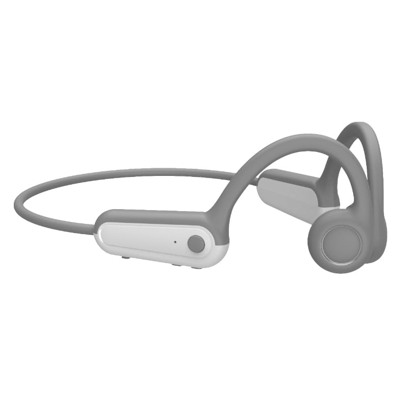 AYI True Bone Conduction Bluetooth Headphones Open Ear Headset Painless Wear Stereo Earphone 11H Playtime Lightweight Stable & Comfortable Sports Headphone for Driving Bicycling Running Skiing-White B8 White