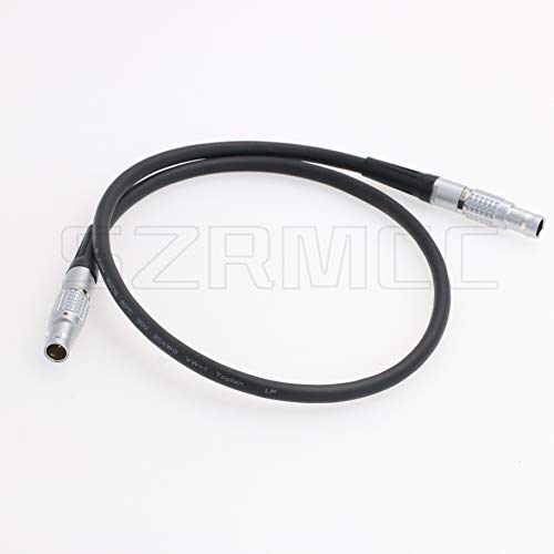 SZRMCC 0B 2 Pin Male to 0B 2 Pin Male Power Cable for ARRI Alexa Camera 2 pin 12V to Teradek Bond Bolt Cube (Straight Cable) Straight Cable Straight 2 pin