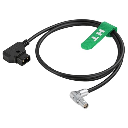 Power Cable Ptap D-tap to Right Angle 2 Pin Female for RED Komodo 6K Camera 30cm Dtap angled