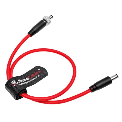 Alvin's Cables Locking DC to DC Cable for Atomos Ninja V Shogun, 5.5 2.1 Locking DC Cable for Video Devices PIX-E7 PIX-E5 Monitor, Ultra Soft 45cm|17.7in Straight to Straight 17.7in/45cm Ultra Soft