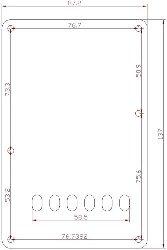 Dopro Guitar HSS Pickguard and Tremolo Trem Cover Back Plate fits Yamaha PACIFICA Guitar Black 3 Ply