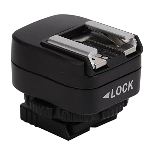 Hot Shoe Adapter, with Extra PC Sync Connection Port, Hotshoe Adapter, for A73 A9 Series Camera to for Flash