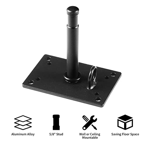 Selens 4.6in Wall Ceiling Mount, Baby Pin Wall Plate with 5/8" Stud Adapter 4.6 inch