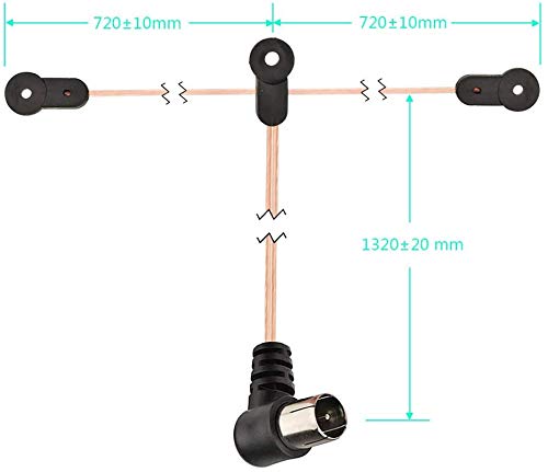 Bingfu FM Antenna FM Dipole Antenna 75 Ohm Indoor FM Radio Antenna AM Loop Antenna for Pioneer Onkyo Yamaha Marantz Indoor Bluetooth Home Stereo Receiver AV Audio Vedio Home Theater Receiver Tuner Dipole FM AM Antenna