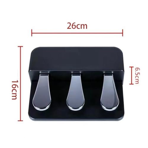 3 Pedal Board Soft Sostenuto Sustain Pedal Spare Part Portable Replacement for MIDI Controllers Digital Pianos Keyboards