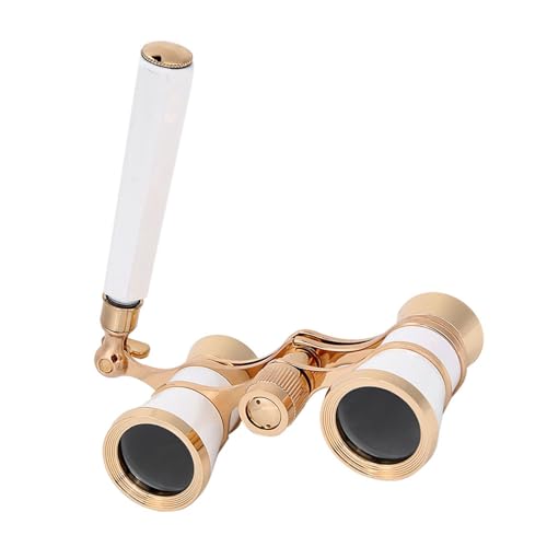 Opera Glasses, 25mm Optics Lens Theater Binoculars, Binoculars Compact, with Carry Pocket, for Kids, Adults, Costume, Indoor Viewing, 11 * 6.3 * 3cm/4.3 * 2.5 * 1.2in