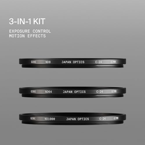 Gobe 40.5mm ND8, ND64, ND1000 Lens Filter Kit