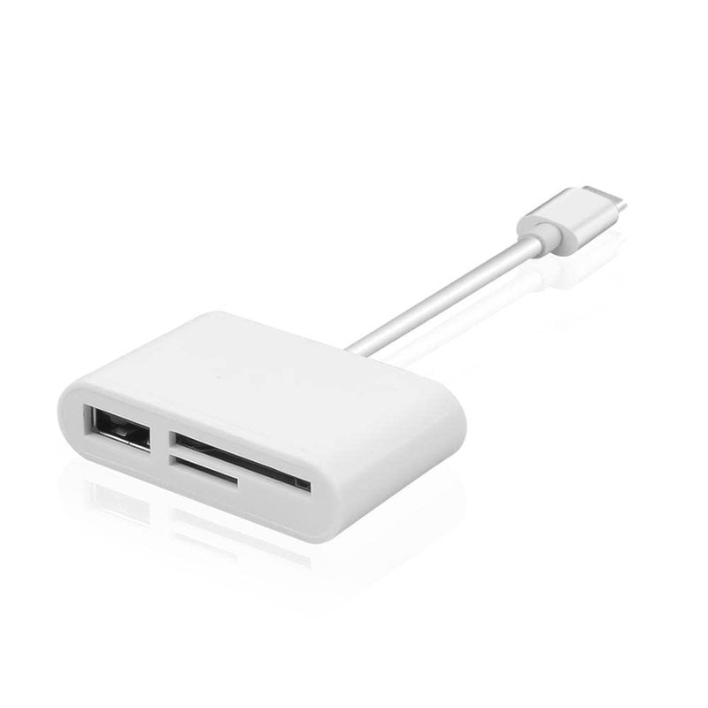 Acuvar USB C Ultra High Speed Memory Card Reader & Writer for SD, HC, SDXC, MicroSD, SDHC, MicroSDXC for Computers, Smartphones and All USB C Enabled Devices Plug and Play OSX OTG USB Windows Chrome