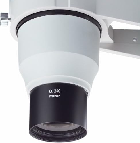 AmScope ZM03 0.3X Barlow Lens for ZM-Series Stereo Microscope Heads, 48mm