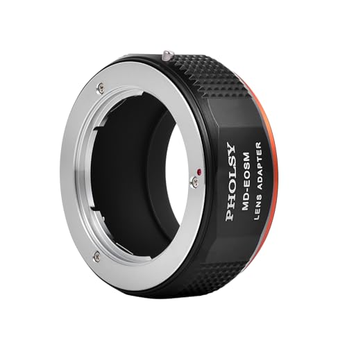 PHOLSY Lens Adapter Compatible with Minolta MD MC Lens to Canon EF-M Camera Minolta MD to EOS M