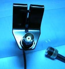 [AUSTRALIA] - TA-WCM Window Clip Mounts for Handheld Antenna Two Way Radio Accessories Car Mounts Bracket The end of Cable is BNC Male Connector The Center of TA-WCM is BNC Female Connector 3 Meter Cable 