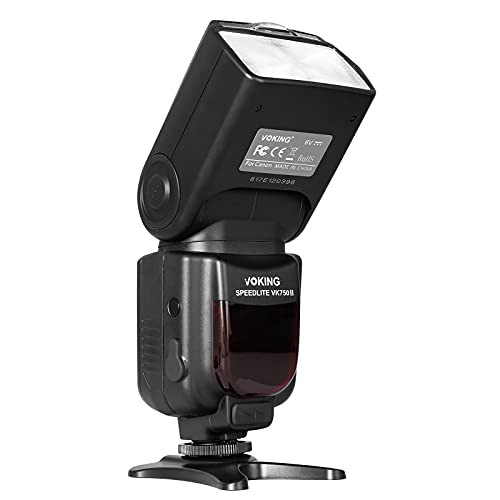 VK750II TTL Flash Speedlite with LCD Screen for Canon DSLR Camera