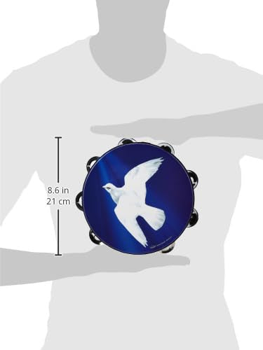Remo TA-9108-18 Praise Tambourine - Religious Dove, 8"