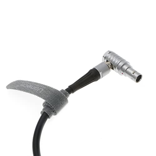 for Anton Bauer Power Cable D-tap to Right Angle 2 Pin Male Rotate 180 Degree for Zacuto Gratical Eye Viewfinder