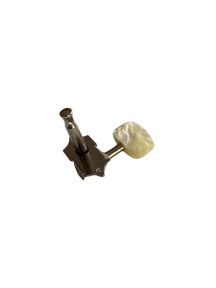 [AUSTRALIA] - 2R/2L Violin Bass Tuning Pegs Machine Heads with White Buttons Handles, VBTP-100 