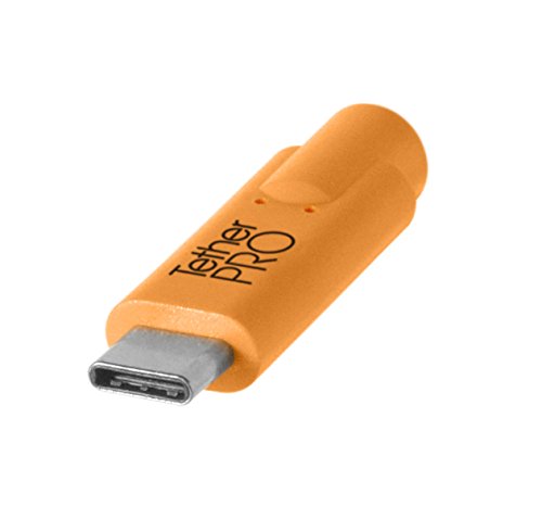 TetherPro USB-C to USB-C, 5Gbps Gen 1, 15' (4.6m), High-Visibility Orange | Fast Reliable Data Transfer | For Photographers & Digital Techs | Weather-Resistant Durable Design | 1-Year Cable Warranty 15' (4.6m)