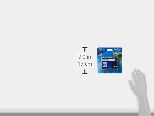[AUSTRALIA] - Brother Genuine P-touch TZE-231 Tape, 1/2" (0.47") Wide Standard Laminated Tape, Black on white, Laminated for Indoor or Outdoor Use, Water-Resistant, 0.47" x 26.2' (12mm x 8M), TZE231 Black on White Standard 