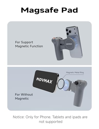 MOVMAX Wireless Remote Controller for DJI Osmo Pocket 4/3/2 with Cage Controller with Storage Case