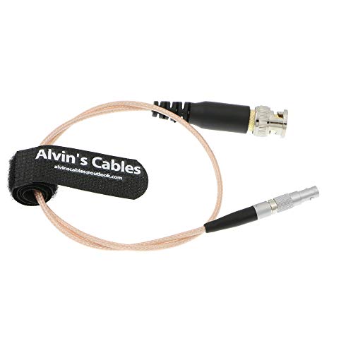 Alvin's Cables Timecode Cable for RED Epic Scarlet DSMC2 BNC to 00B 4 Pin Male Time Code Input Cable 50CM| 19.7inches Overmolding Pink