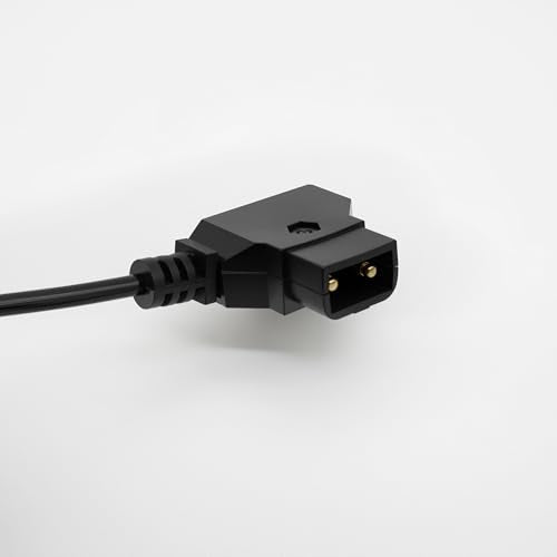 NP-F550 Dummy Battery to D-Tap P-Tap Male Coiled Power Cable Suitable for Sony NP-F550/570/970 & Atomos Ninja V Shogun Monitor, 7.2V 2400mAh, 32 Inch