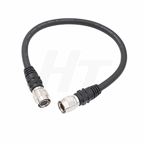 HangTon 12 Pin Hirose Male to Female Cable for Hitachi Panasonic Sony CCD Camera CCXC-12P DXC-950 990 30cm HR10A-10P-12P to HR10A-10P-12S