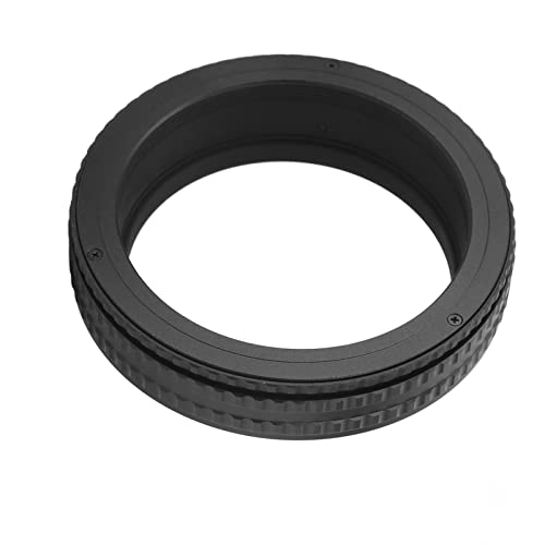 Focusing Helicoid Adapter Connector, M65 to M65 17‑31mm Aluminum Alloy Focusing Helicoid Tube, Anodized Extinction Treatment Focusing Helicoid Adapter, Black