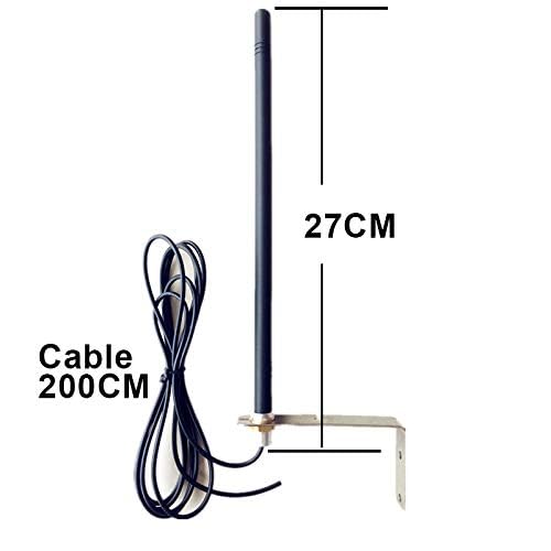 KASER Universal Antenna 433.92 MHz for Garage Door Automatic Door Antenna for Receiver and Automation Complete with Bracket and Shielded Cable