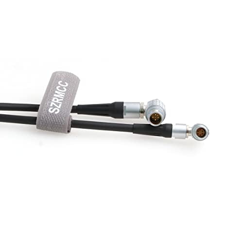 SZRMCC Extended Wired Control Cable for DJI Ronin Tethered Control Handle 6 Pin to 6 Pin Communication Expansion Port for DJI Ronin RS2 (1m, Right Angle 6 Pin-Right Angle 6 Pin) 1m