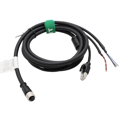 Cable for DJI Livox Mid-360 LiDAR Sensor to Computer Ethernet Power Function Debugging, 1 to 3 Splitter, M12 Aviation A-Coded 12 Pin Female Connector Flying Leads, 3m 3 m 1-to-3 splitter cable