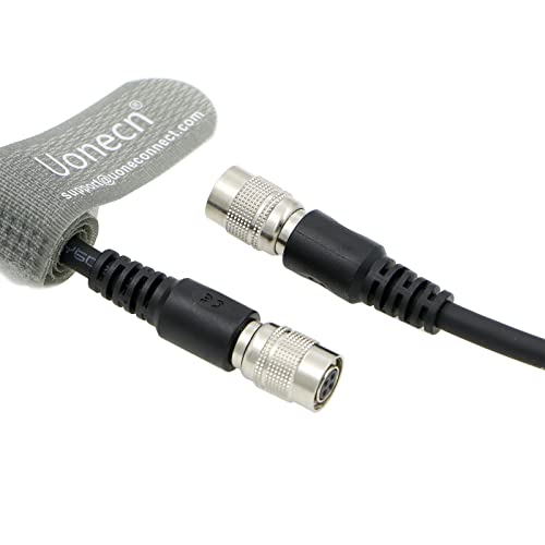 Uonecn Hirose 4 Pin Male to Female Power Cable, 31.5inch/80cm Extension Wire for Microscope, Industrial Camera, Sony BVM-E250, Sound Devices Recorder Harness