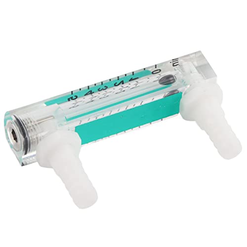 Gas Flow Meter, LZQ-1 Flow Meter 1~5 LPM Flow Meter Oxygen Carbon Dioxide Measuring Flow Meter for Measuring Controlling Gas Flow
