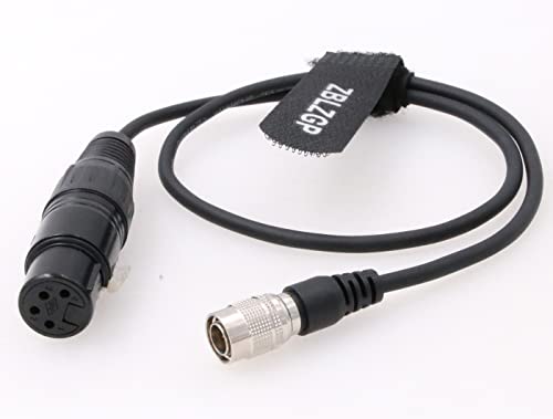 4-Pin XLR Female to Hirose 4-Pin Male 12V DC Out Power Cable for Sony Panasonic Camera LCD TVlogic Monitor Male to Female Straight Cable