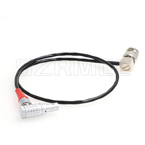 SZRMCC 5 Pin to BNC Timecode Sync Cable for ARRI Alexa Mini Camera Ambient Lockit UMC-4 Sound Devices 664 633(Right Angle BNC to Right Angle 5pin) Right Angle 5 Pin