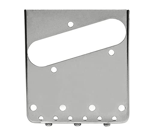 [AUSTRALIA] - Jiayouy Chrome Bridge Assembly with 3 Brass Saddles Set for Fender Telecaster Tele Vintage Electric Guitar Replacement Part 