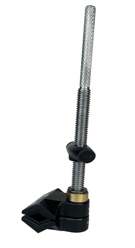 7" Mini End Jaw Vise Grip,Steel Shaft End Pipe Clamp with Adjustable Aluminum Jaws,Rubber Pads for C Stand,Video Light,Soft box,Ball Head,Magic Arm Photography Accessories