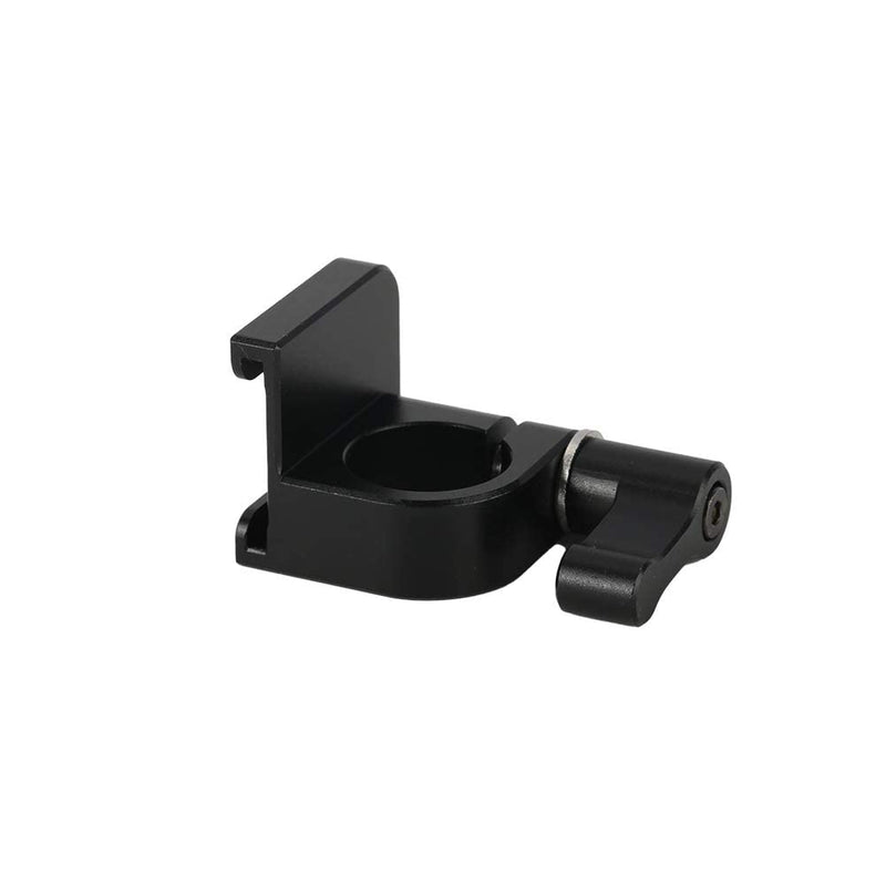 NICEYRIG 15mm Single Rod Clamp to Cold Shoe Adapter, DSLR Camera Rig Rail Block for Monitor Mount LED Light Microphone - 426