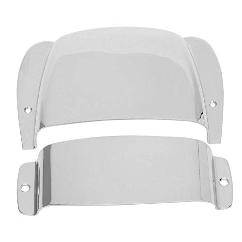 Bass Guitar Bridge Cover with Screws Zinc Alloy Protector Bridge Plate Cover for Electric Bass Guitar (Silver) Silver
