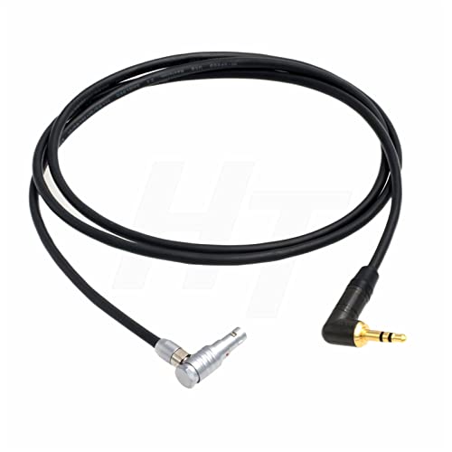 3.5mm Audio Cable for ARRI Alexa Mini/RED V-Raptor/Z CAM E2 Camera Sony Zoom Receiver, 3.5mm 1/8'' TRS to 00B 5 Pin (1 m, Right Angle 5-pin) 1 m